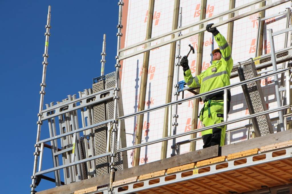 Anleggsarbeid på et byggeprosjekt for Forsvarsbygg, Foto: Forsvarsbygg