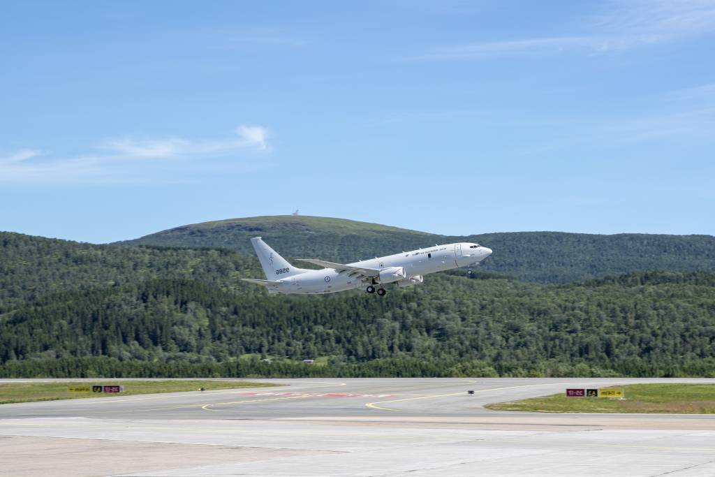 Det maritime overvåkningsflyet P8 ut på oppdrag fra Evenes flystasjon. Foto: Forsvaret